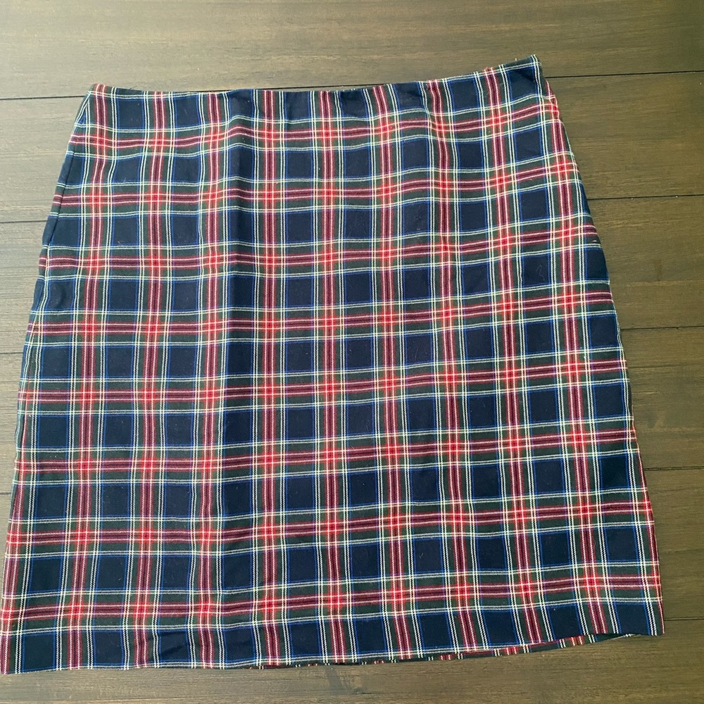 Women’s Talbot’s Tartan Knee Length Lined Skirt Size 16 Xmas or Uniform Preppy
